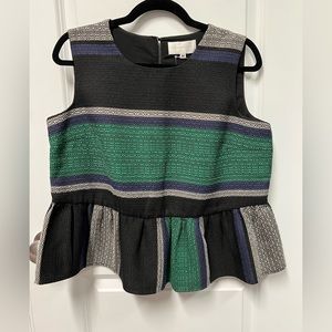 NWT Anthropologie peplum top Size M